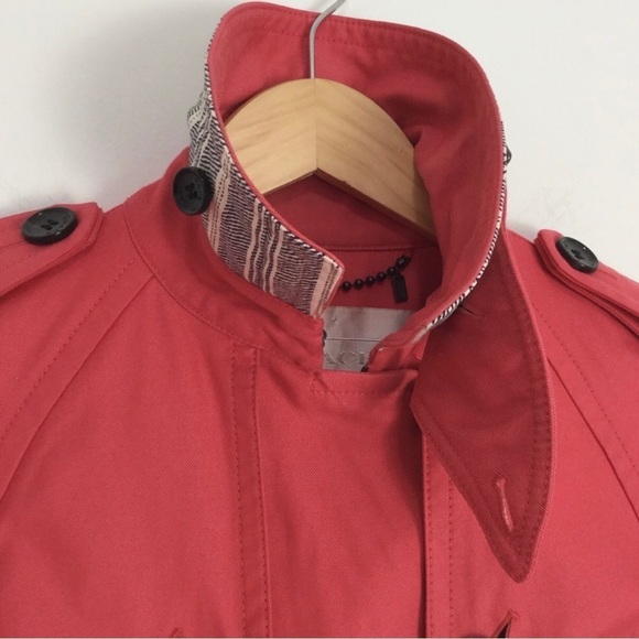 COACH EST. 1941 Trench Coat, Belted, Buttons, XS, Cotton Blend - Picture 9 of 14